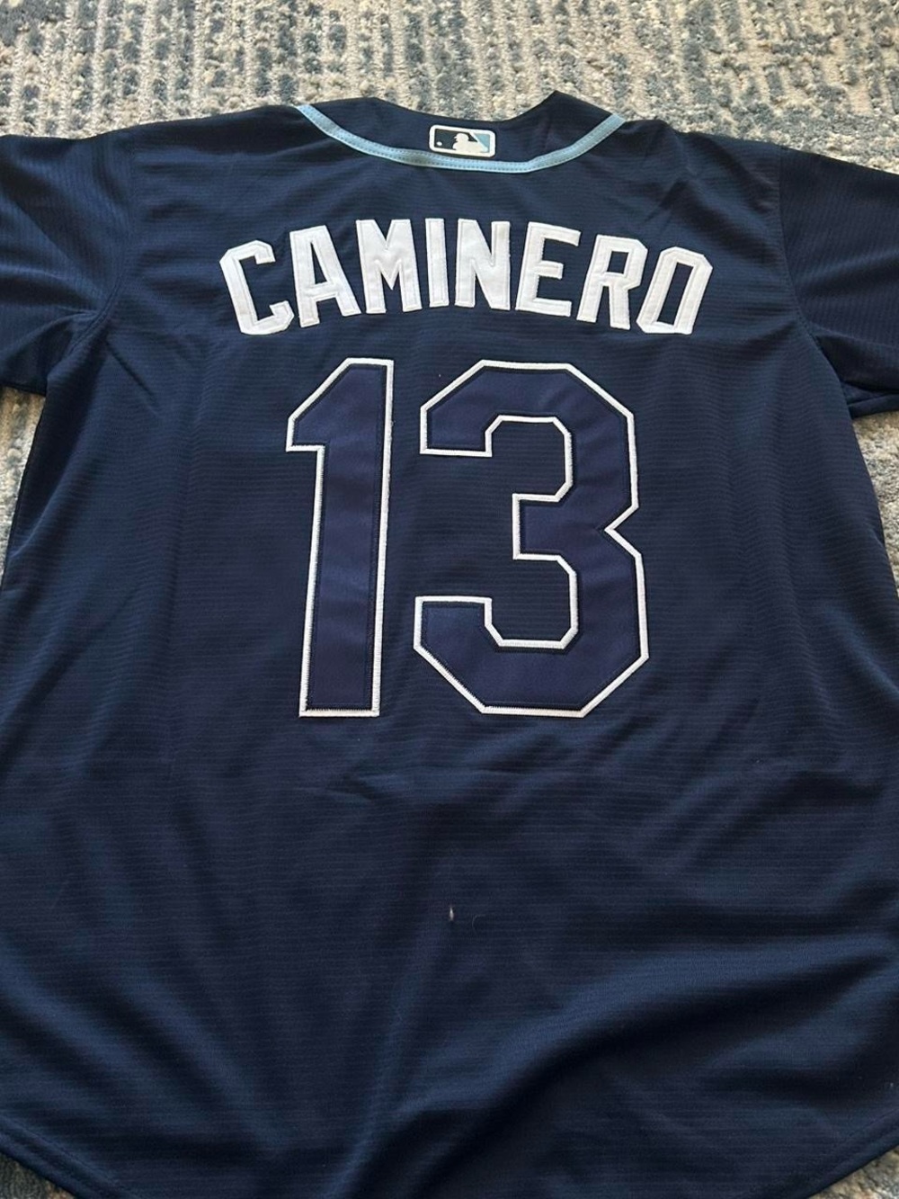 NWTs Men’s Small Tampa Bay Rays Junior Caminero Jersey